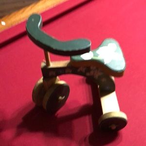 Wooden miniature tricycle